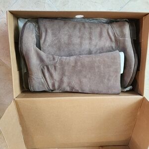 Nine West Light Brown Suede Knee Boots